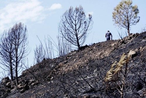 L'endemà de l'incendi a Girona