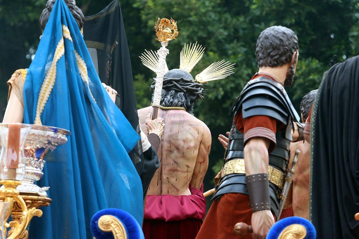 Detalle de la espalda del Cristo de la Humildad.