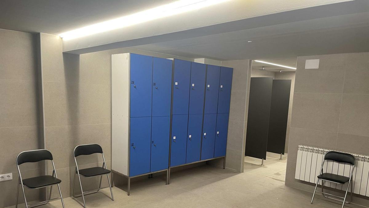 Imatge de la remodelació dels vestidors de tennis