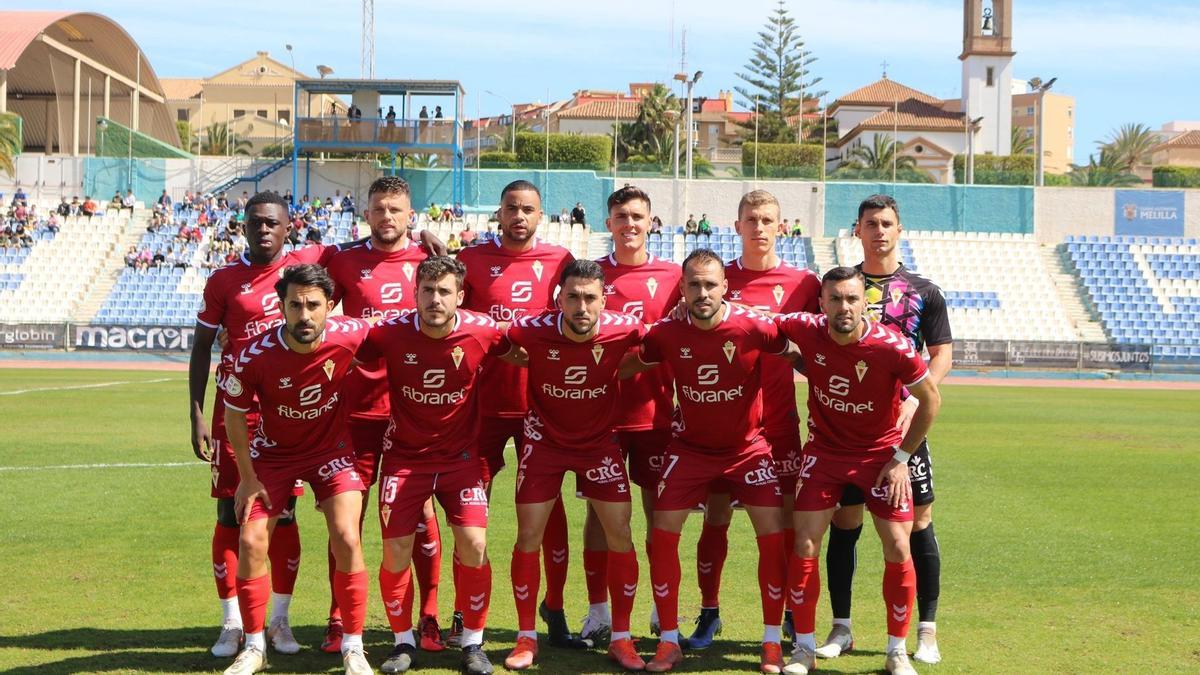 Alineación del Real Murcia en Melilla