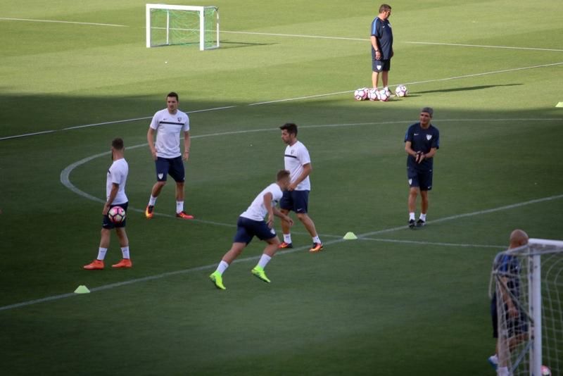 Entrenamiento de puertas abiertas del Málaga CF