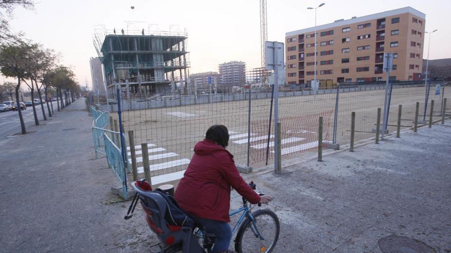 L&#039;aparcament dissuasiu de Santa Eugènia, en el moment de la seva inauguració