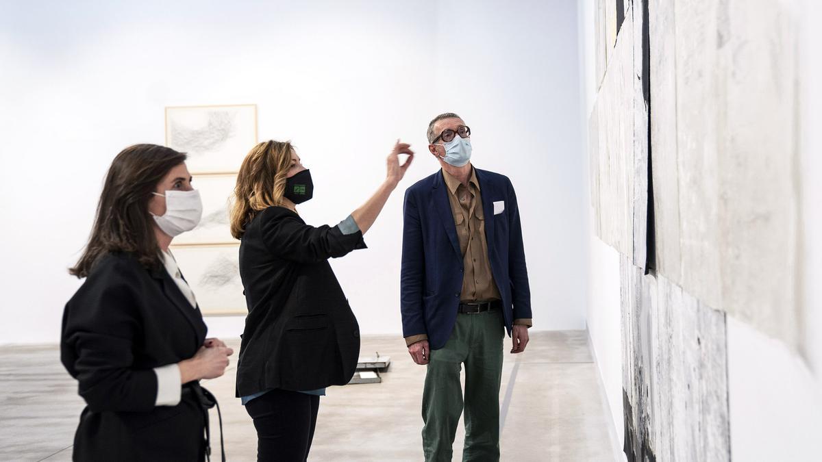 El artista durante su visita al centro de la Fundació Per Amor a l&#039;Art.