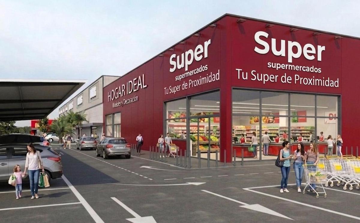 El nuevo parque comercial de la Avenida de Andalucía contará con un supermercado.