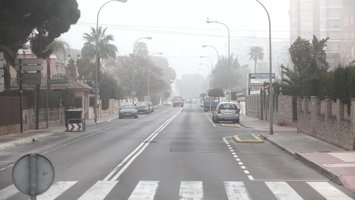 Niebla en Benicàssim.