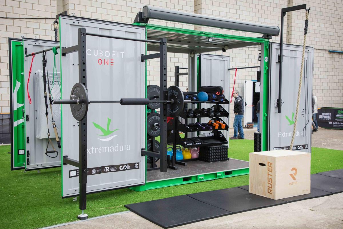 Extremadura estrena gimnasios portátiles en los pueblos: CUBOFit llegará a 30 localidades