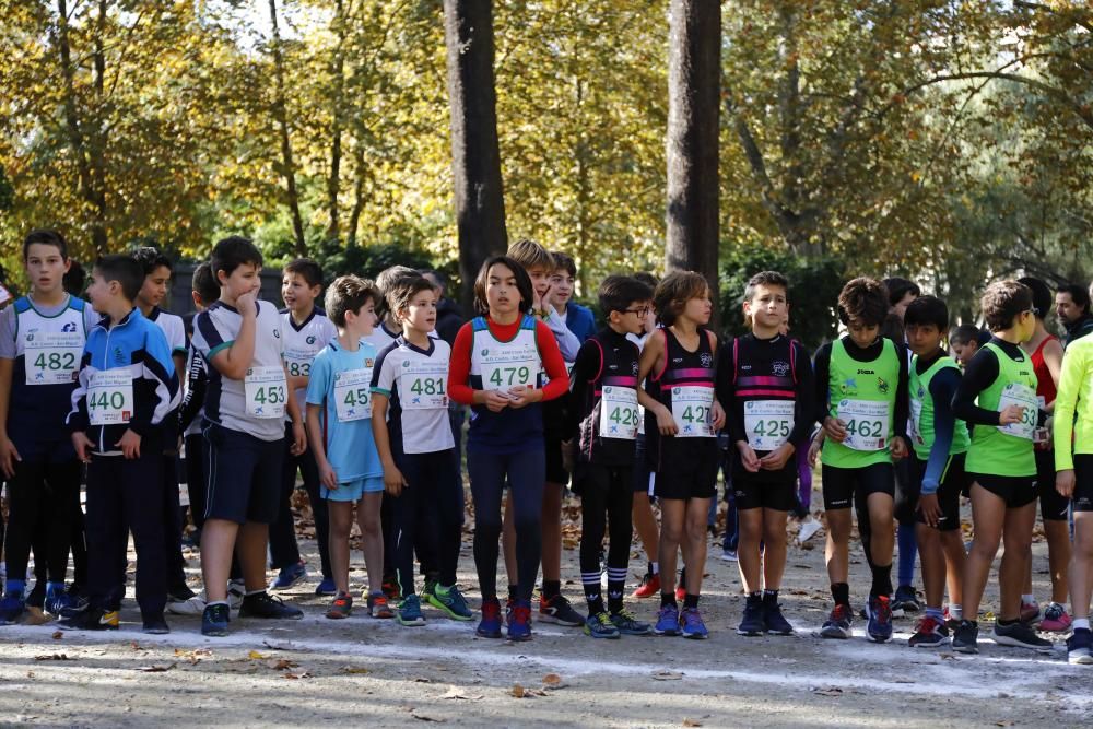 Más de 1.100 jóvenes atletas desafían a las bajas temperaturas para participar en la tradicional carrera de cross escolar.