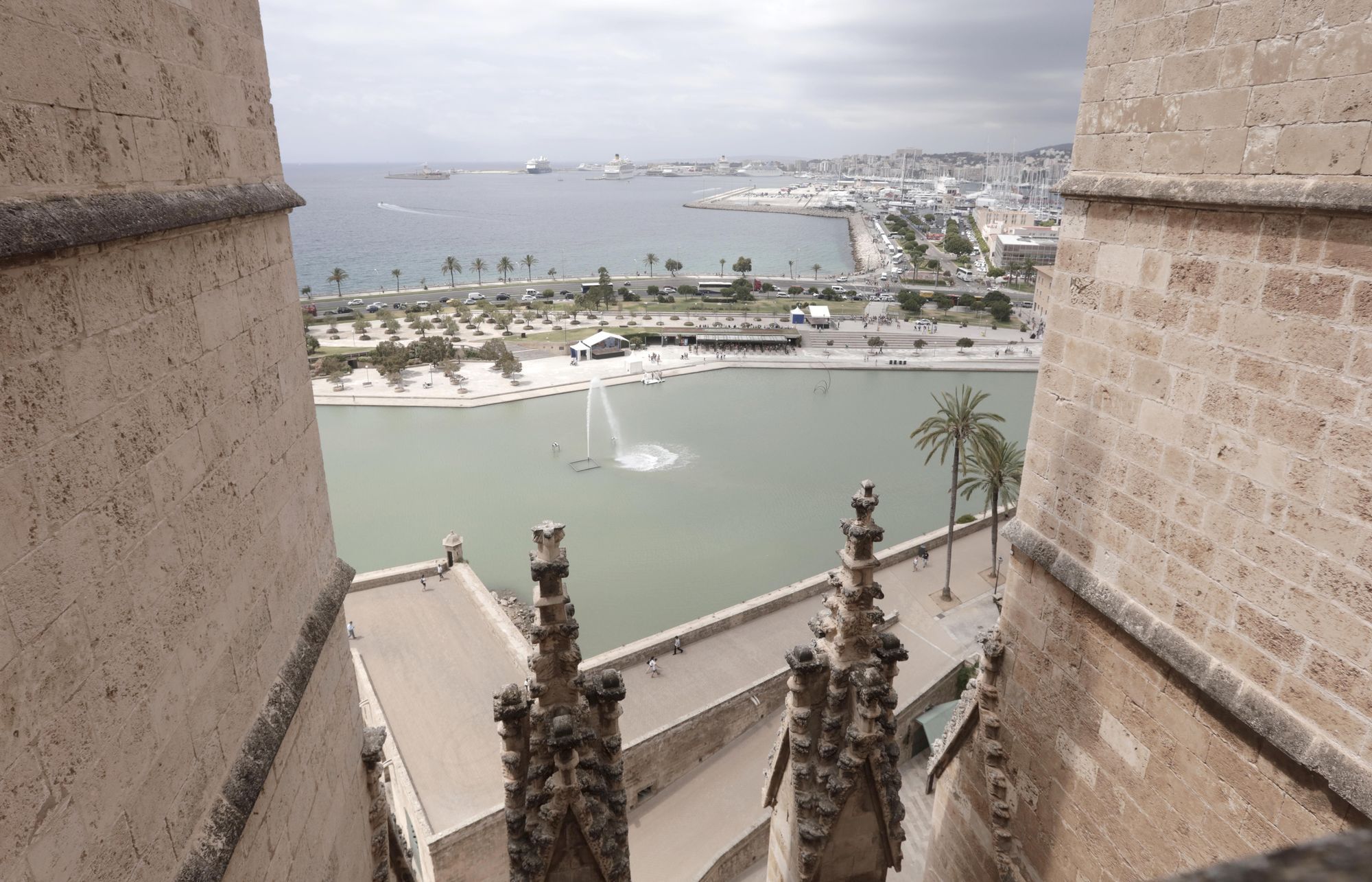 Spektakuläre Aussicht: So ist der Blick von der Dachterrasse der Kathedrale in Palma de Mallorca