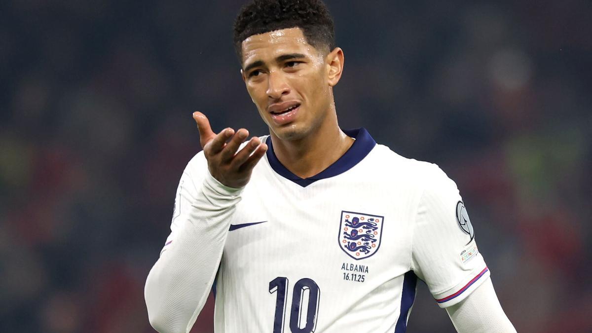 Bellingham, durante el último partido contra Albania.