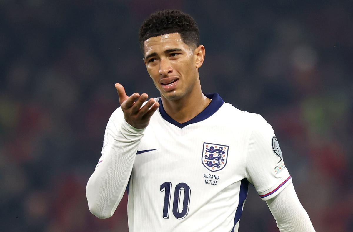 Bellingham, en el partido ante Albania