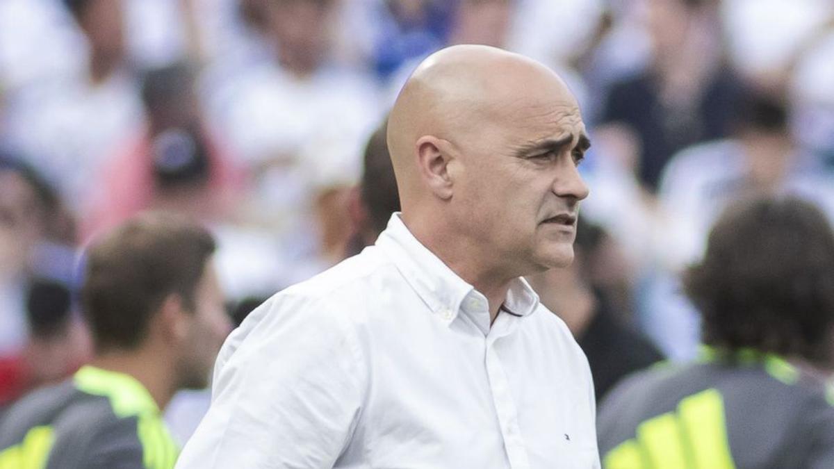 Óscar Gilsanz, en La Romareda. |  LOF
