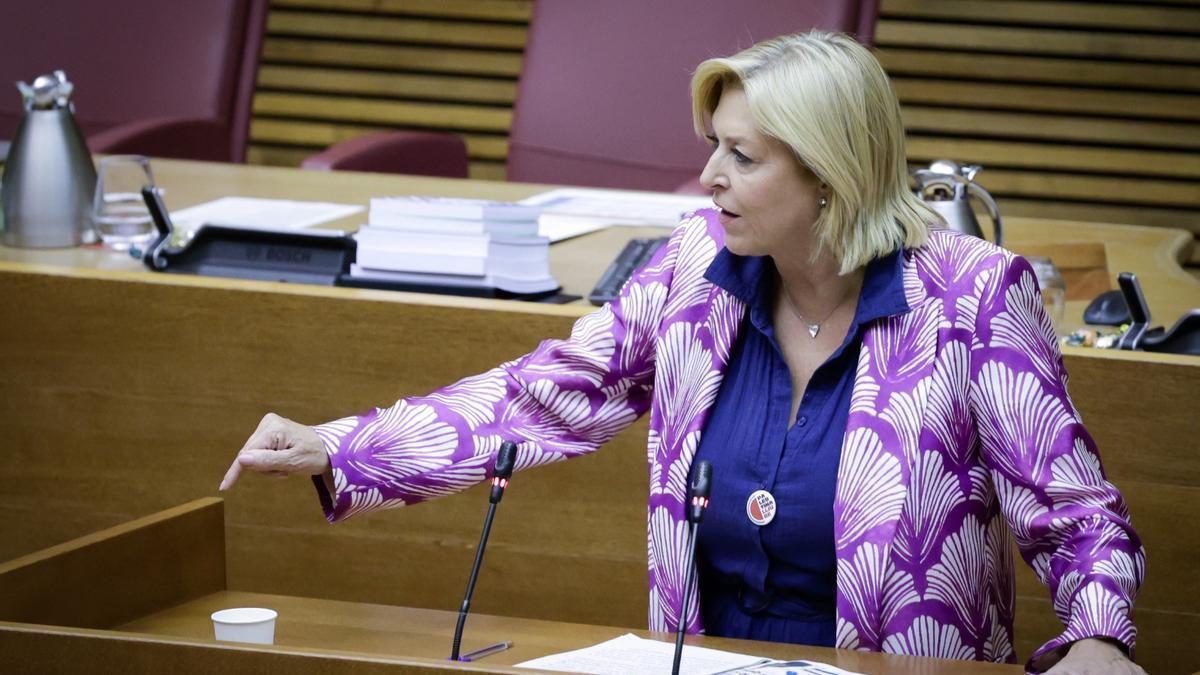 La portavoz de Seguridad del PSPV en las Cortes, Marisa Navarro