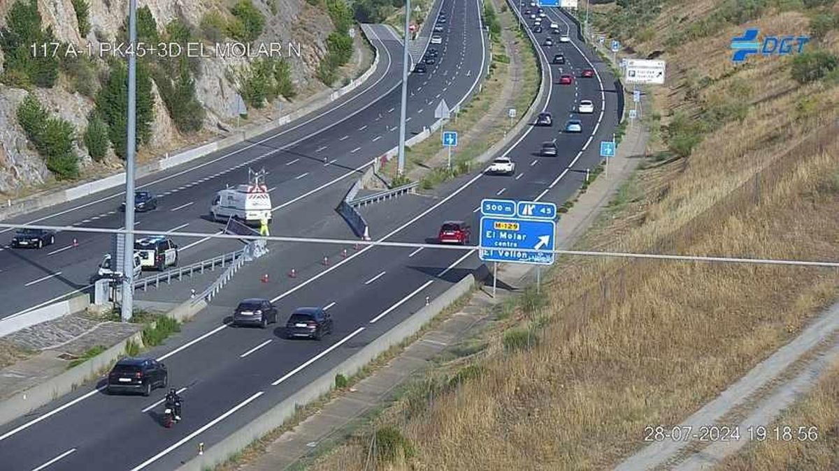 Imagen del tramo de la A1 que se va a modernizar.