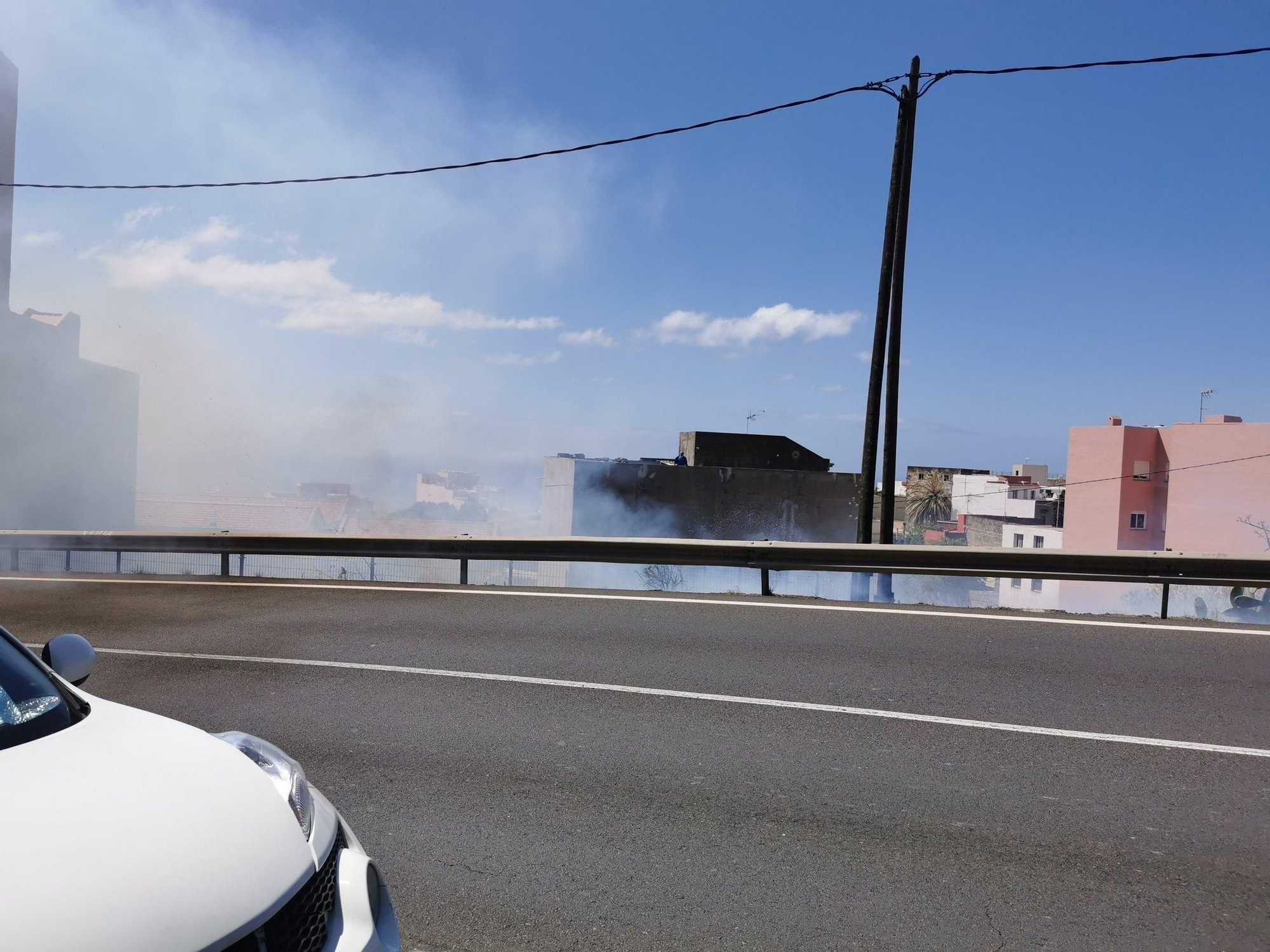 Incendio en El Sobradillo