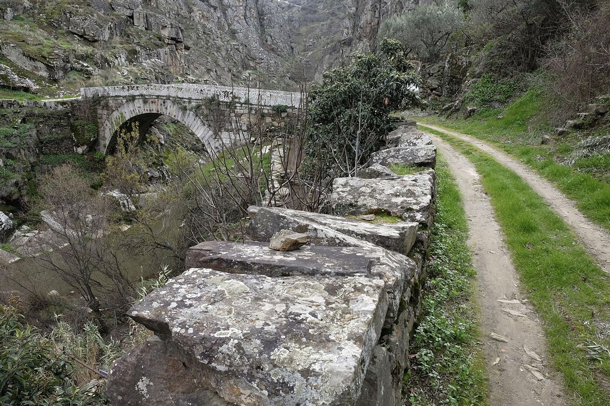 Puente medieval sobre el Varosa, Lamego.