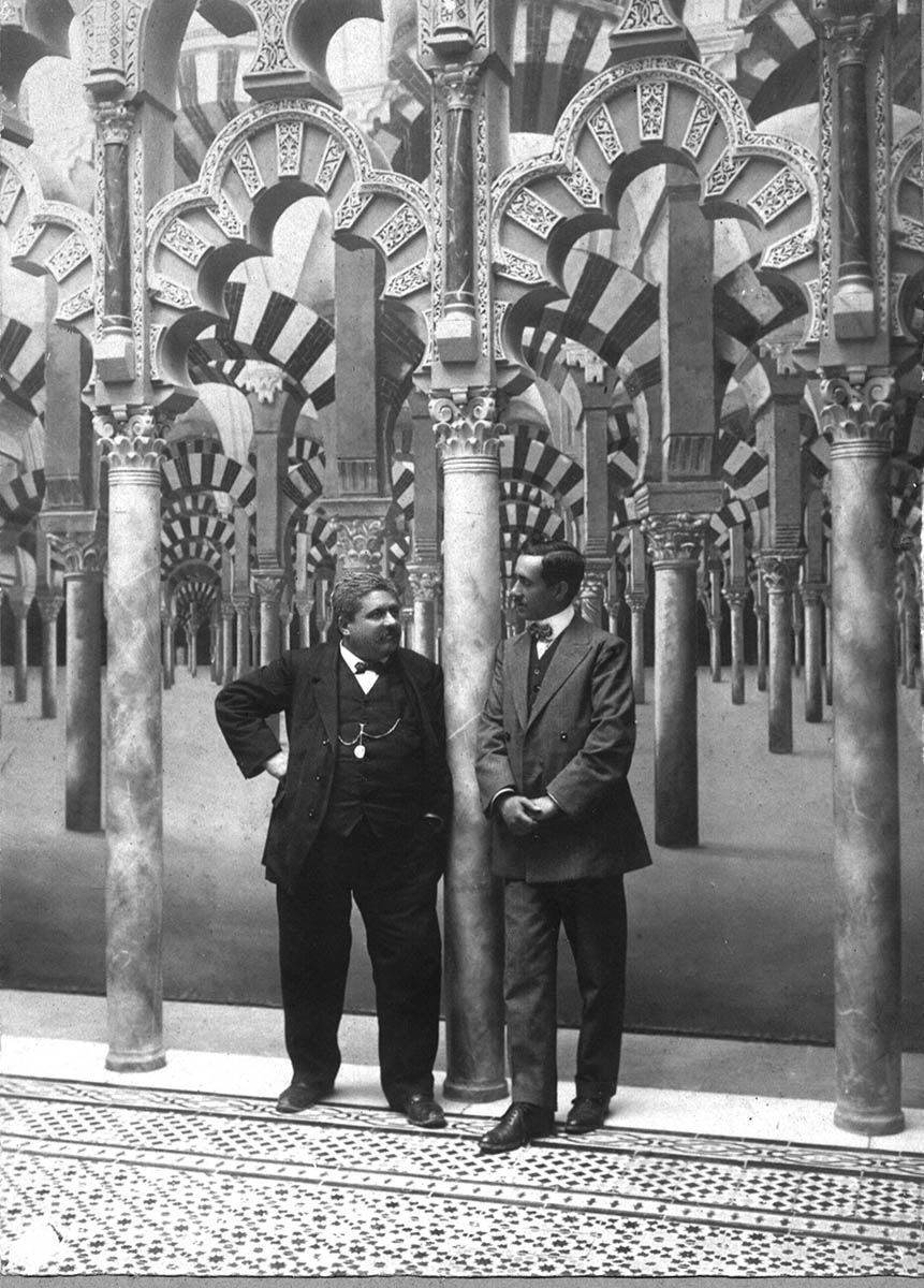 Rafael Garzón Rodríguez y Rafael Garzón Herranz en su estudio cordobés