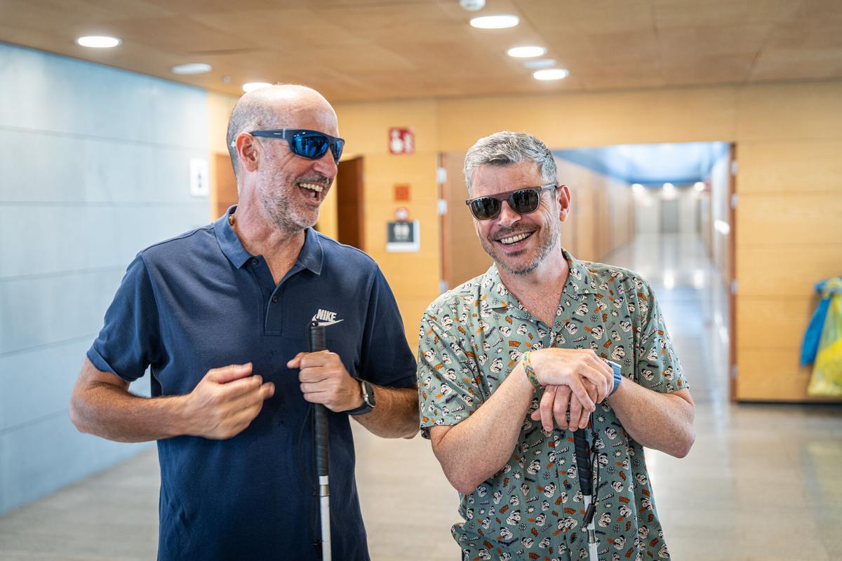 Héctor Botí, protagonista del reportaje y Hugo Font participante en el documental