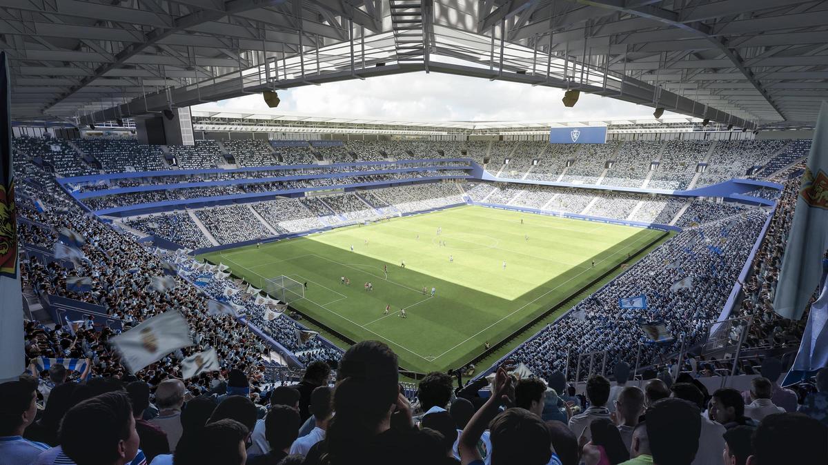 La Nueva Romareda, uno de los grandes proyectos que se están construyendo en Zaragoza.