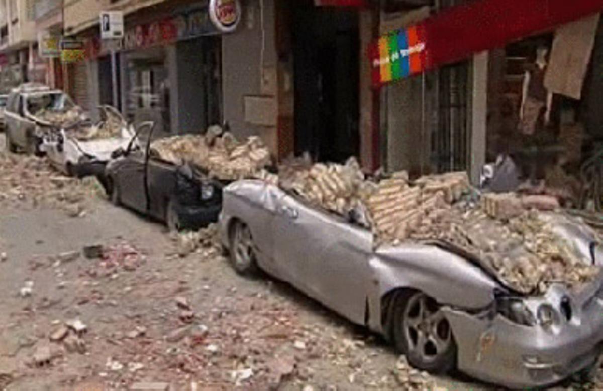Imatges del terratrèmol que ha sacsejat Múrcia.