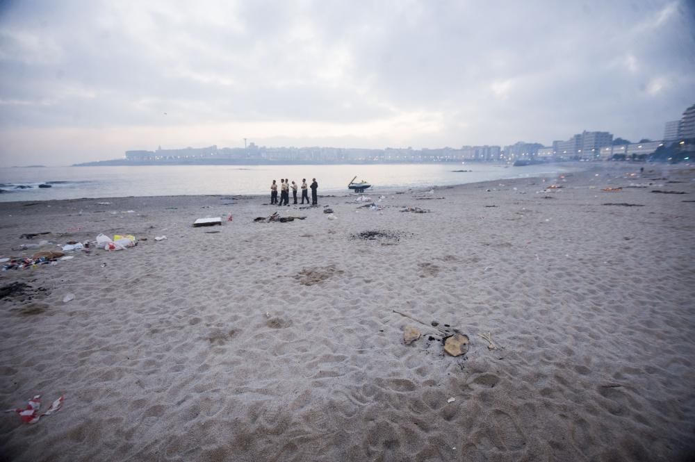 Así transcurrió la noche y amanecieron las playas