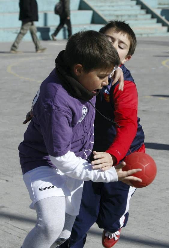 BALONMANO: Maristas-Casablanca (alevín masculino) / Maristas-Balonmano Aragón (infantil) / Maristas-Aragón Santa Isabel (benjamín mixto)