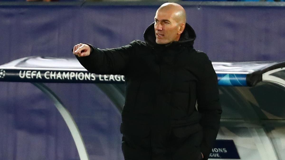 Zidane, el miércoles en el partido de Champions contra el Borussia Moenchengladbach.