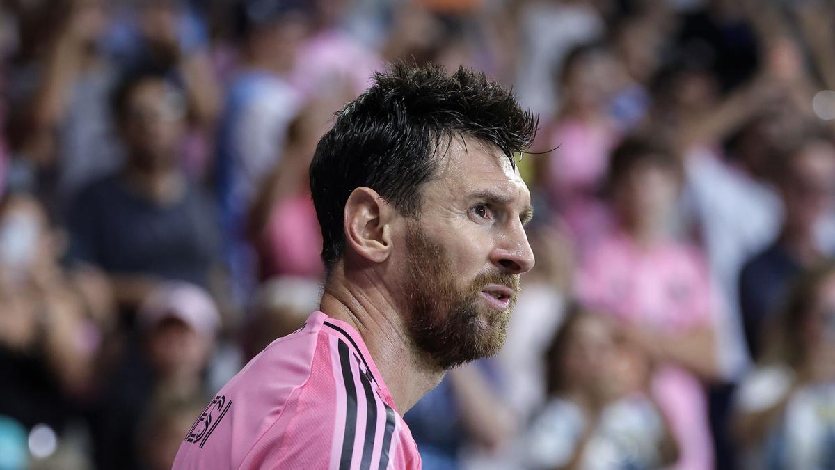Leo Messi, durante su útimo partido con Inter Miami.