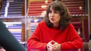 Irene de Miguel durante la entrevista  en las instalaciones del Periódico Extremadura, en Cáceres.