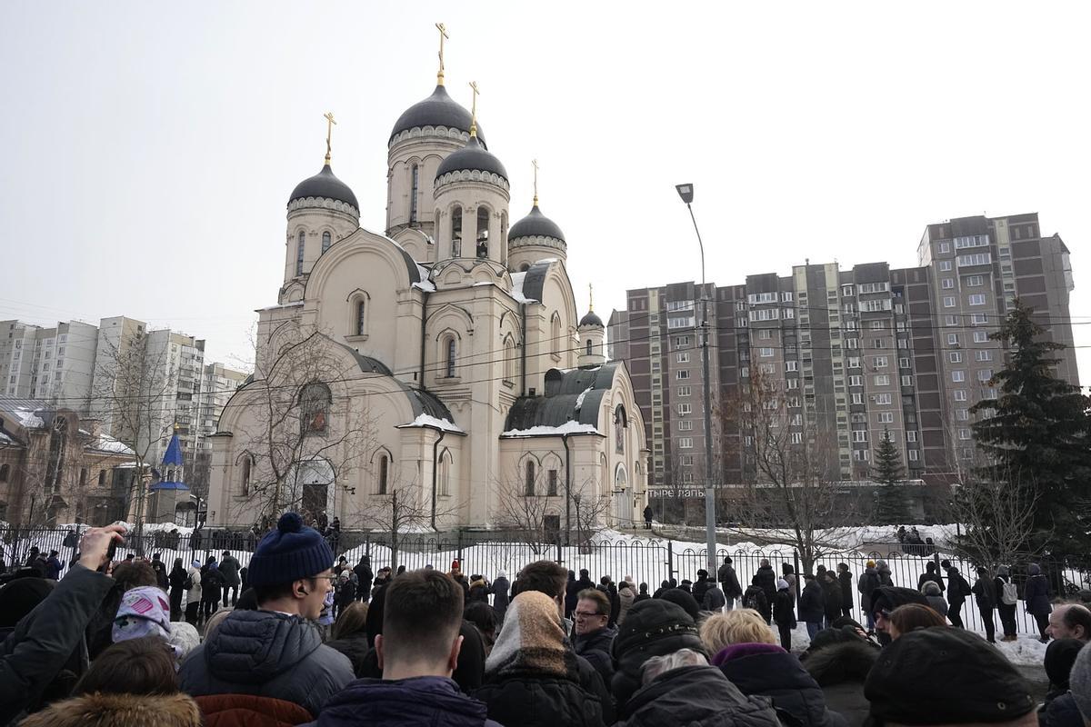 Funeral y ceremonia de despedida del político opositor ruso Alexei Navalny en Moscú