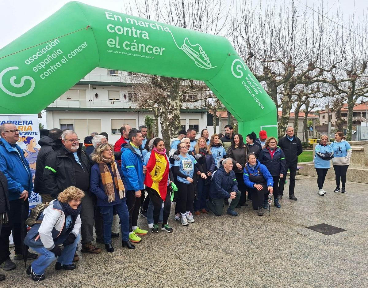Un momento de la caminata solidaria.