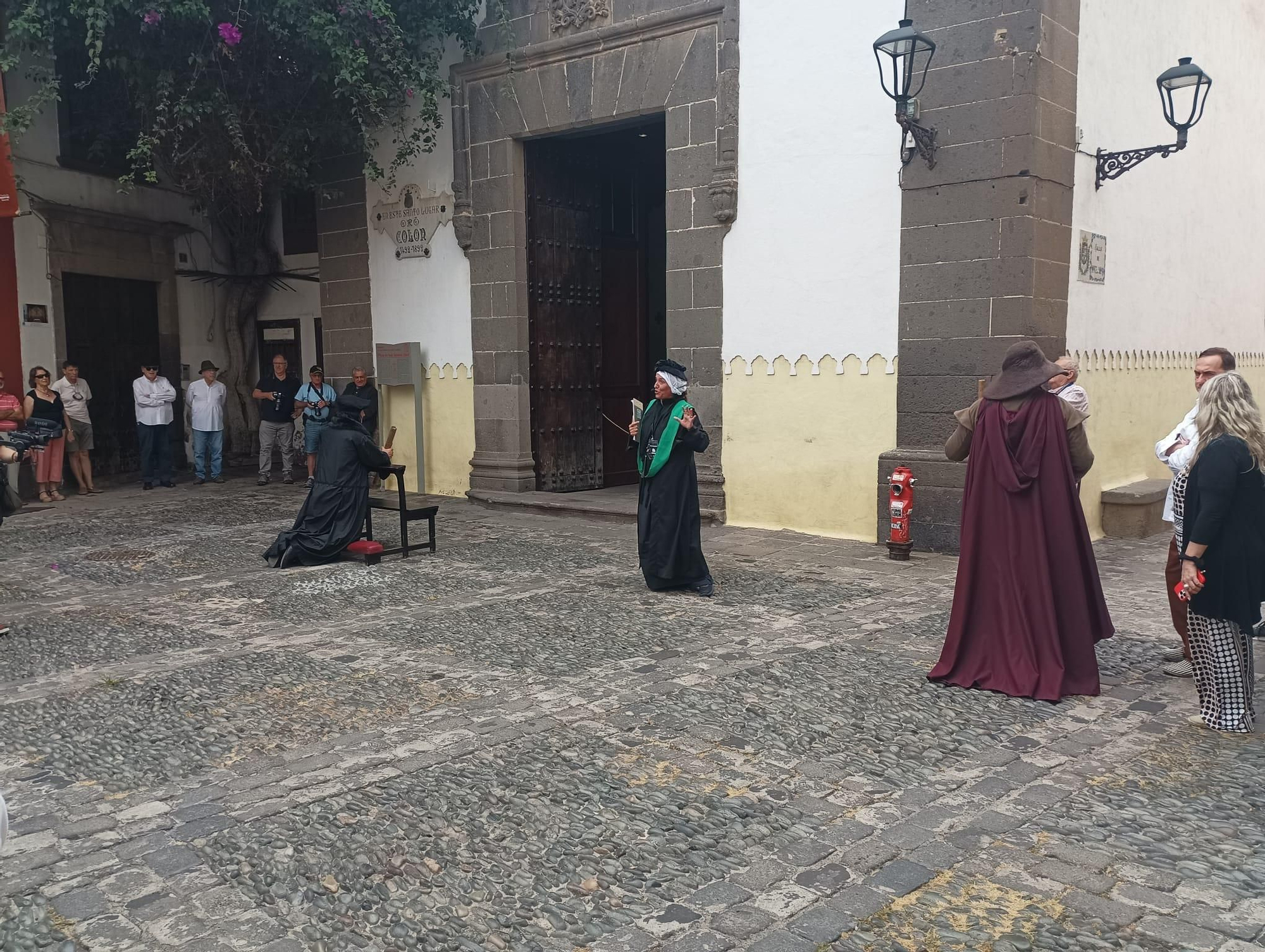 Viaje en el tiempo escenificado a la cuna de las 3 Palmas en Vegueta