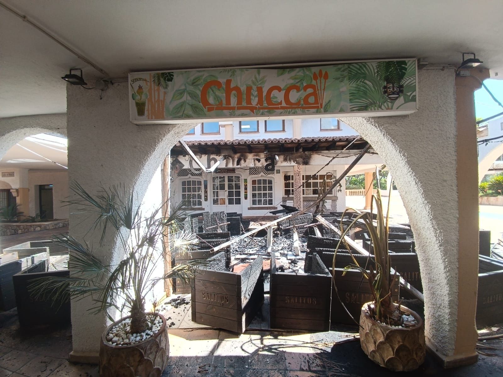 So sieht es in der"Goodbye-Deutschland"-Auswanderer-Bar Chucca auf Mallorca nach dem Brand aus