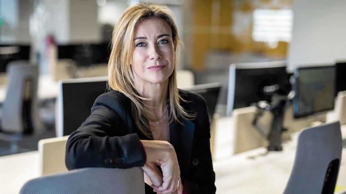 Anna Gener en las oficinas de Savills Aguirre Newman de Barcelona