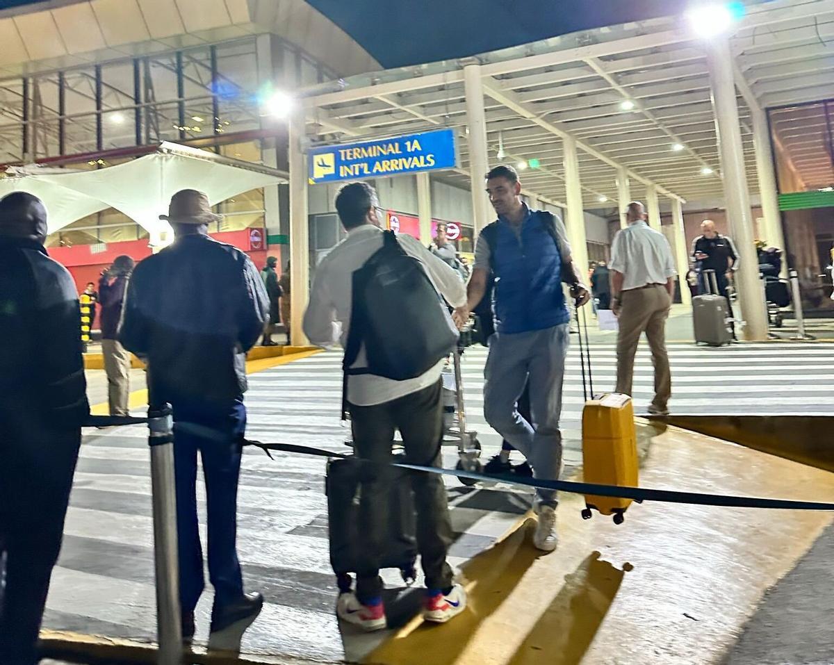 Imagen de la terminal de llegadas del aeropuerto de Nairobi cuando Iris aterrizó.