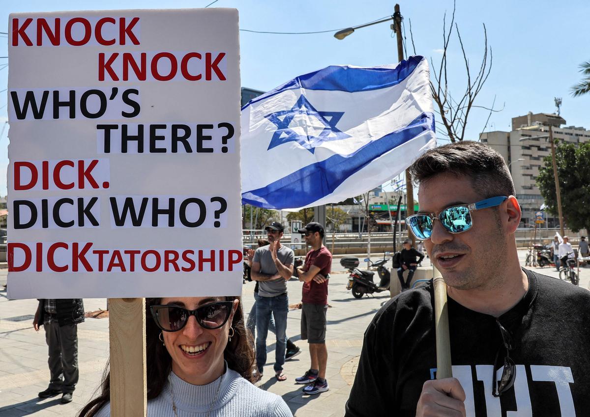 Protestas en Tel Aviv por la polémica reforma judicial del Gobierno de Netanyahu