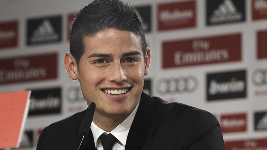 El jugador colombiano James Rodríguez