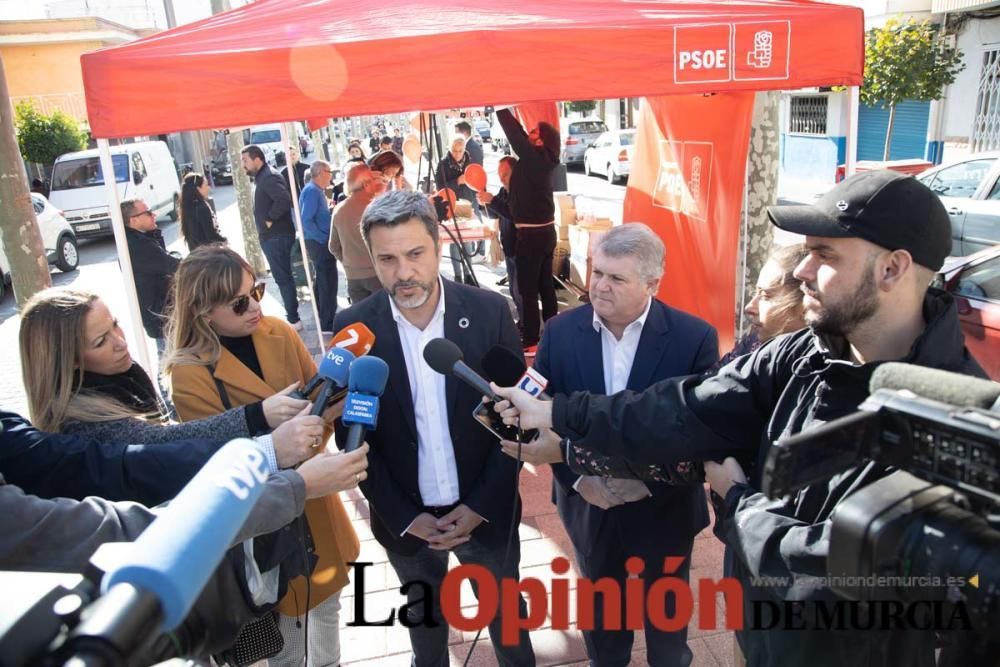 Joaquín López visita Calasparra junto al alcalde J