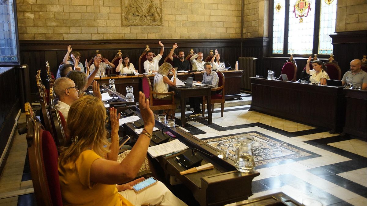 Una imatge del ple municipal d'aquest dilluns.