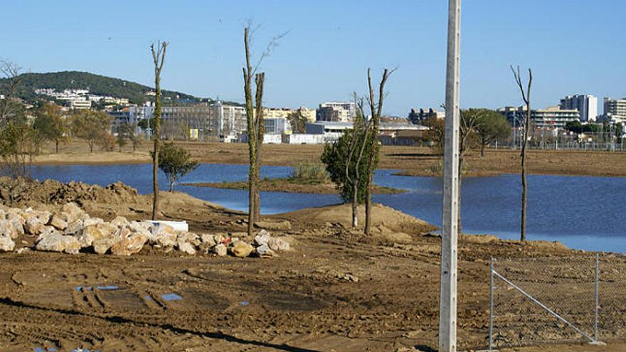 La primera fase del llac artificial ja està acabada i ha complert les seves funcions aquests darrers dies.