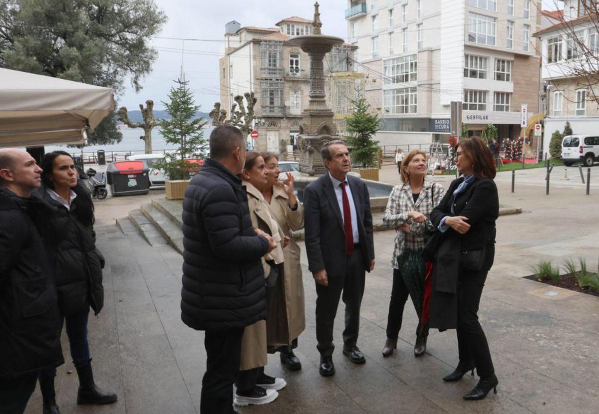 Rivas, Silva, Caballero, Espinosa y Caride en la nueva plaza |  A. V.