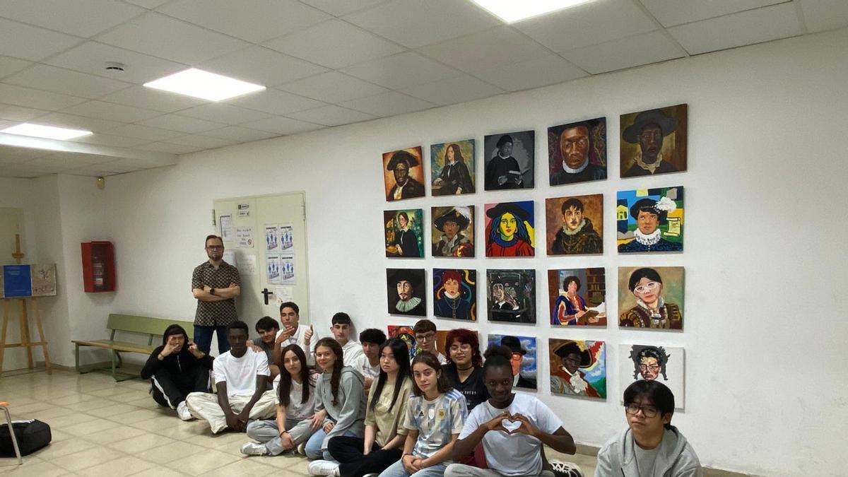 IES Jerónimo Zurita se mira al espejo: un proyecto escolar recorre siglos de retrato para cerrar su 50º aniversario