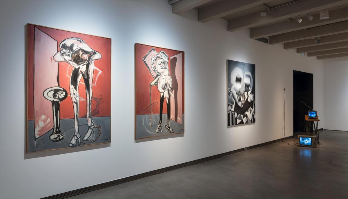 Vista de la exposición 'Barjola, un retrato apócrifo'.