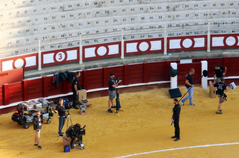 Este martes continúa el rodaje de ''Genius'' en la plaza de toros de La Malagueta