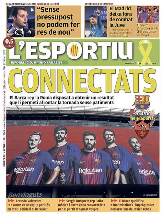 Portadas deportivas del miércoles 4 de abril