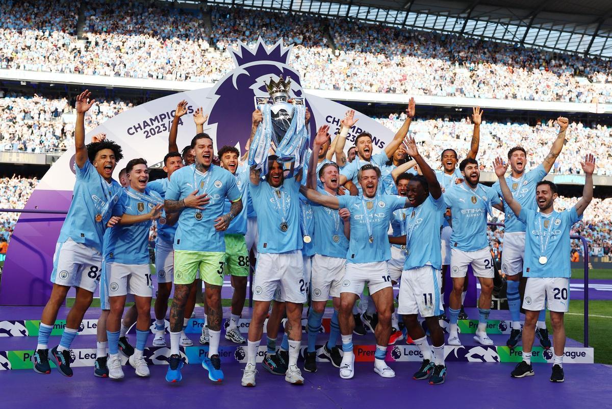 Las imágenes de la celebración del Manchester City, campeón de la Premier Las imágenes de la celebración del Manchester City, campeón de la Premier