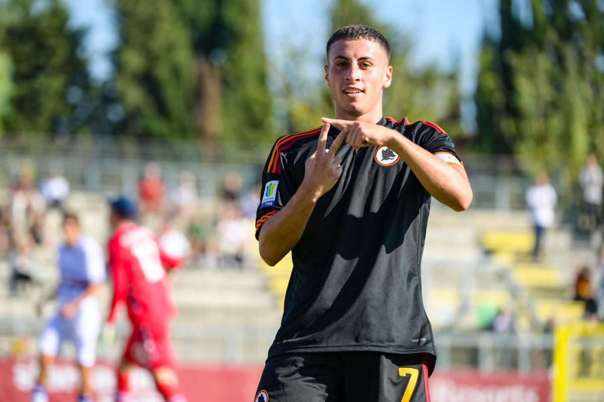 Cherubini festeja un tanto con la Roma.