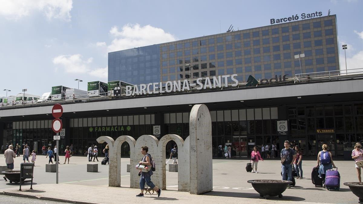 Estación de Sants en Barcelona.