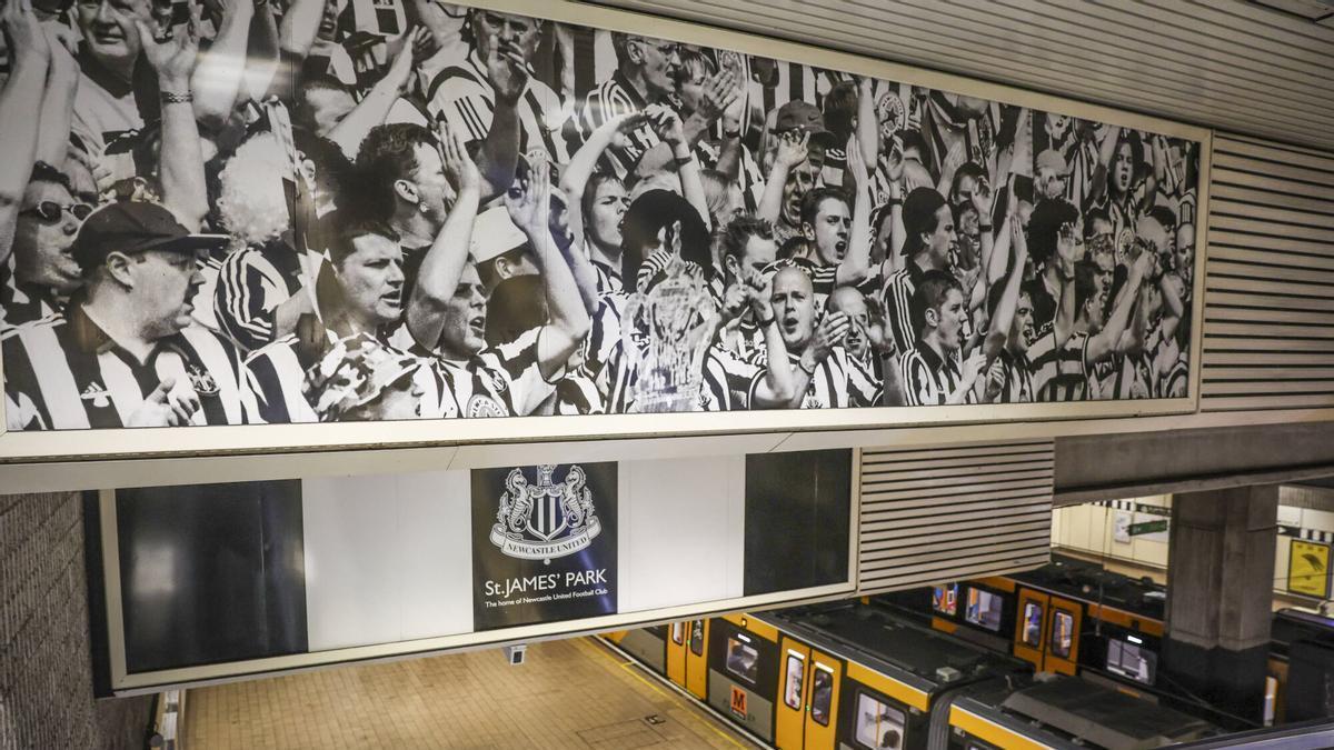 El templo de Shearer y Sir Bobby Robson es una estación de metro