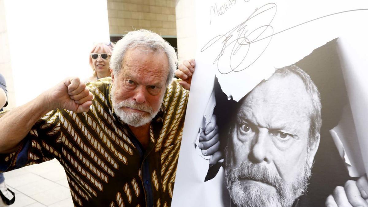 Terry Gilliam, durante su visita a Huesca por su galardón en el Festival de Cine.  | JAIME GALINDO