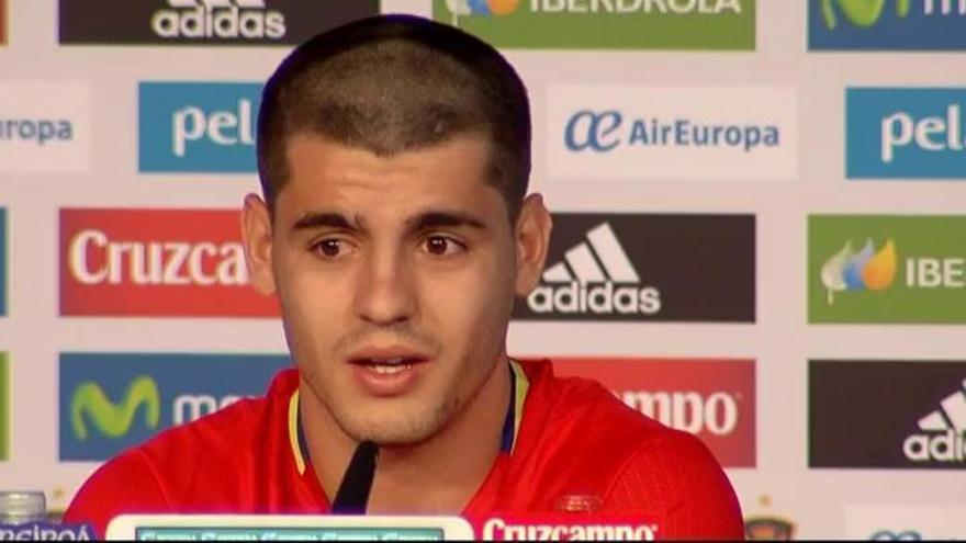 Morata repite el ritual del corte de pelo por superstición